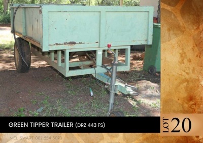 1X Green tipper trailer (DRZ 443 FS)