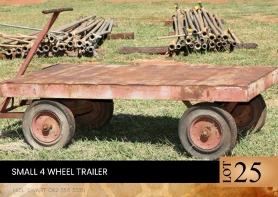 1X Small 4 wheel trailer