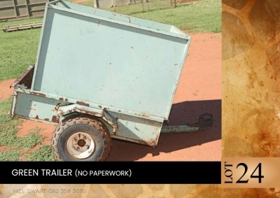 1X Green trailer (No paperwork)