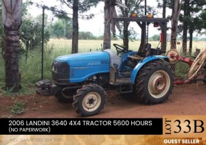 1X 2006 Landini 3640 4x4 Tractor 5600hours (No paperwork) Guest seller - Pieter Pieterse
