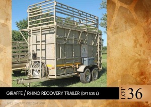 1X Giraffe / Rhino recovery trailer (DFT 535 L)