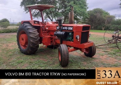 1X Volvo BM 810 Tractor 117km (no paperwork) Guest seller - Willie Oosthuizen