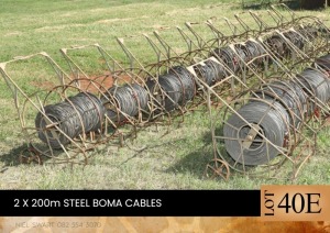 2X 200m steel boma cables