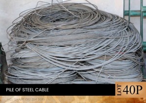 1X Pile of steel cables