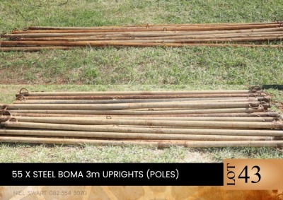 18X Steel Boma 3m Uprights (Poles)