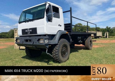 1X MAN 4x4 Truck M200 (No paperwork) Guest seller - Bernard Groenewald