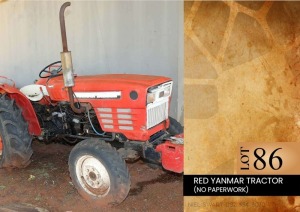 1X Red Yanmar Tractor (No paperwork)