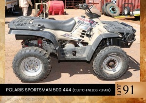 1X Polaris sportsman 500 4x4 (Cluth needs repair)