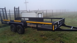 1X Double axle car trailer - NO PAPERS