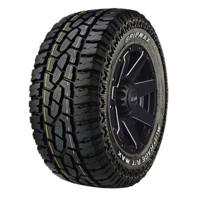 ONE SET OF TYRES(See atttached picture for sizes): 4 GRIPMAX MUD RAGE RT MAX WITH RAISED WHITE LETTERS