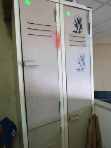 2 X CLOTHES LOCKER SINGLE