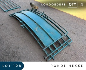 4X RONDE HEKKE MAROELASFONTEIN BOERDERY