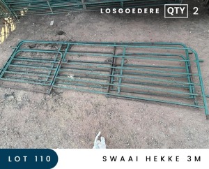 2X SWAAI HEKKE 3M MAROELASFONTEIN BOERDERY