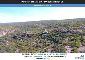 LANDHOUSE PROPERTIES - PORTION 4 OF THE FARM 870 "SWEBESWEBE" LR 989 HA