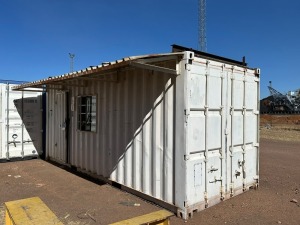 1 Item - Container storage 6M.Empty. Side door fitted. Condition Good