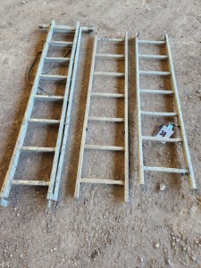 2 Items - Ladder extendable 2,08 m high