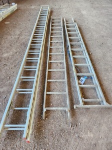 3 Items - Ladder extendable (1 Item - 4.23m high & 1 Item - 3.27m high & 1Item - 5,81m high)