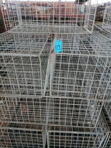 10 Items - Cage wire with lids 0.82m long x 0.32m wide x 0.47m high