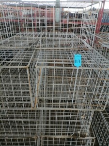 10 Items - Cage wire with lids 0.82m long x 0.32m wide x 0.47m high