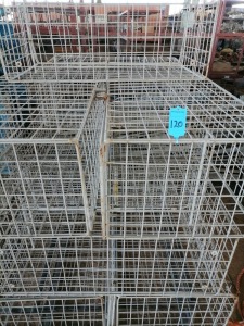 10 Items - Cage wire with lids 0.82m long x 0.32m wide x 0.47m high