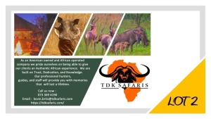 LOT 2 Blouwilde beest Cow & Warthog & Blesbuck Including 2 Night for 2 persons selfcatering accomodation Kevin Brits