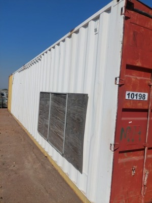 1 Item - Container storage 12M with built in shelving