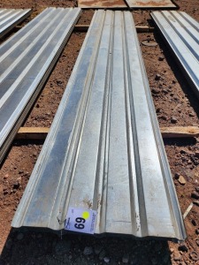 28 Item - Sheet IBR 4,59 m long x ,82m wide x 5mm thick.Removed from roof trusses Lot 11-15