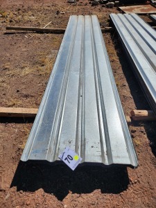 28 Item - Sheet IBR 4,59 m long x ,82m wide x 5mm thick.Removed from roof trusses Lot 11-15