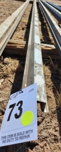 10 Item - Brandrings for roof trusses Lot 11-15, 6,34 m x 42mm wide x,5mm thick, manufactured of Galvanised sheeting. Light duty.