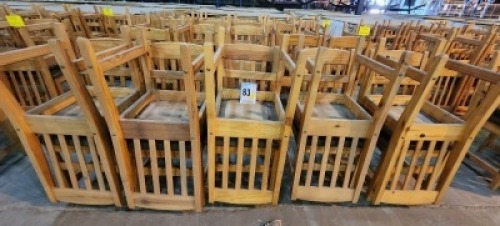 10 Item - Chair wood dining room upholstered seat. New never been used.