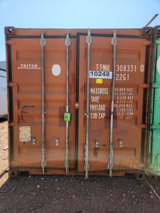 1 - ITEM Container storage 6m. Condition fare