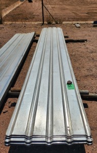 28 - ITEMS Sheet IBR 4,59 m long x ,82m wide x 5mm thick.Removed from roof trusses Lot 11-15