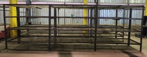 2 - ITEMS Shelf steel heavy duty, 6m long x,6m wide x 2m high