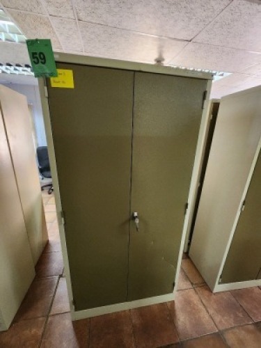 2 - ITEMS Cupboard filing steel1,8m high x 0 ,9m long x 0 ,45m wide
