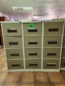 3 - ITEMS Cabinet filing1,32m high x 0,47m wide x 0 ,63m long ,4 drawers