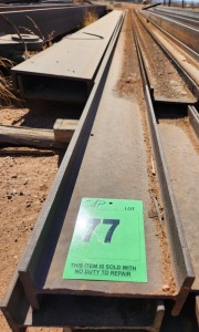 2 - ITEMS I-Beam 165mm x 94mm x 8mm thick x 13m long