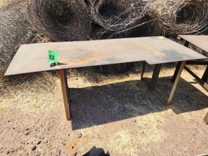 1 - ITEM Bench Work, Steel 2,2m long x ,9m wide x,77m high